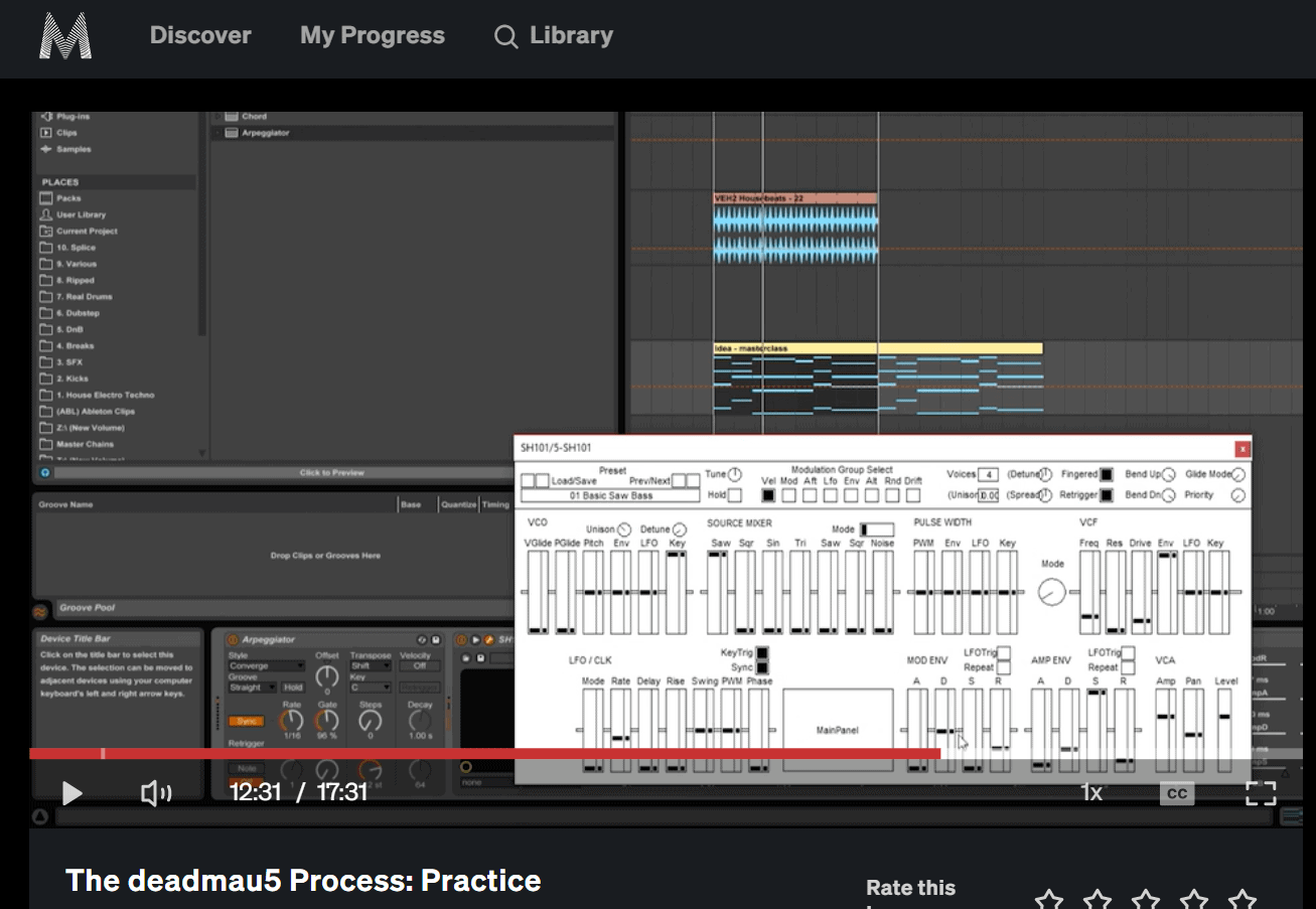 Deadmau5 Masterclass Review-practice