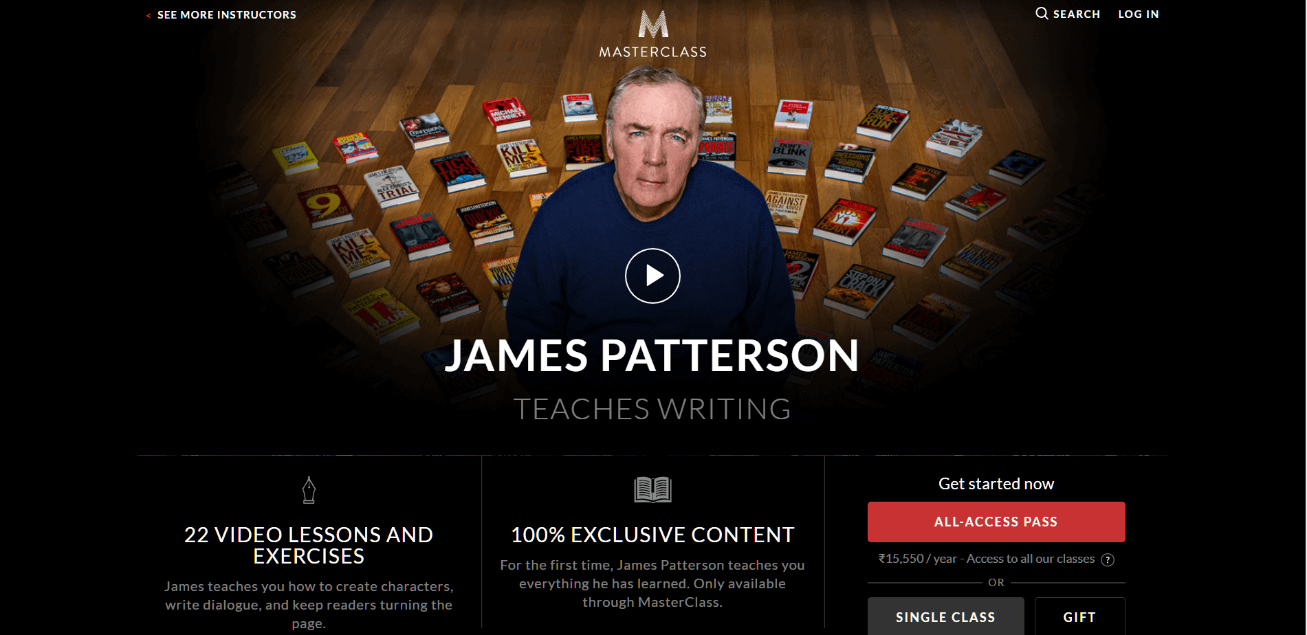 James Patterson Masterclass Review