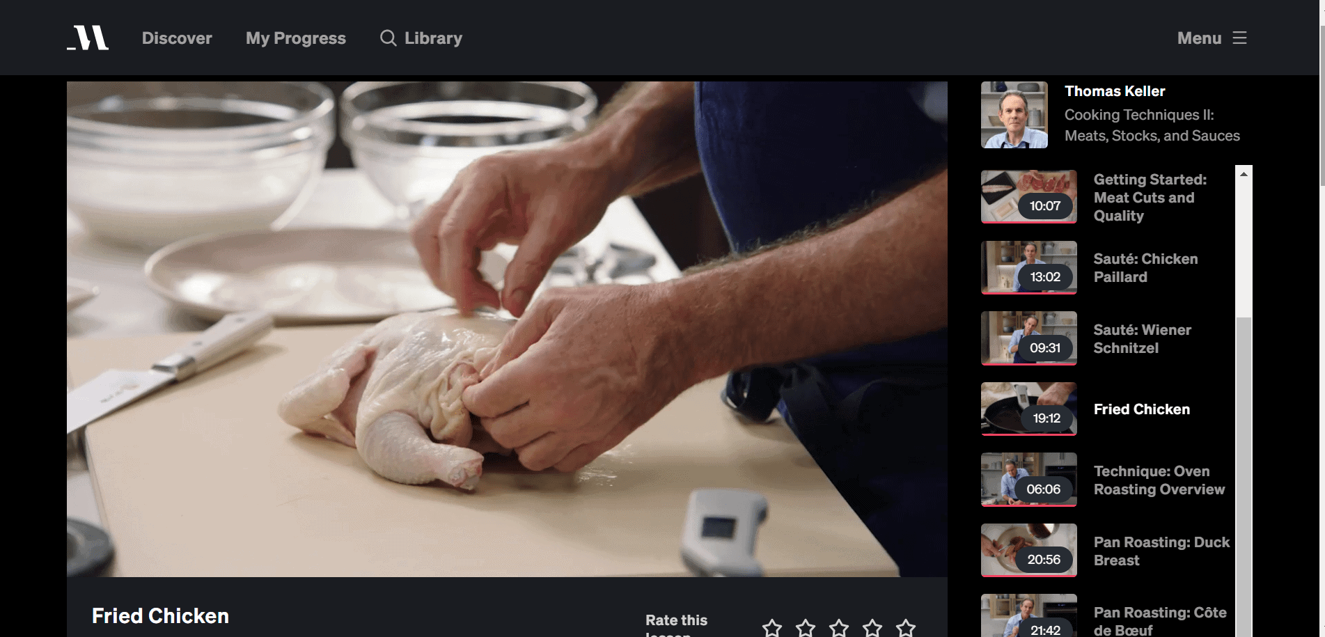 Thomas Keller Teaches fried chicken