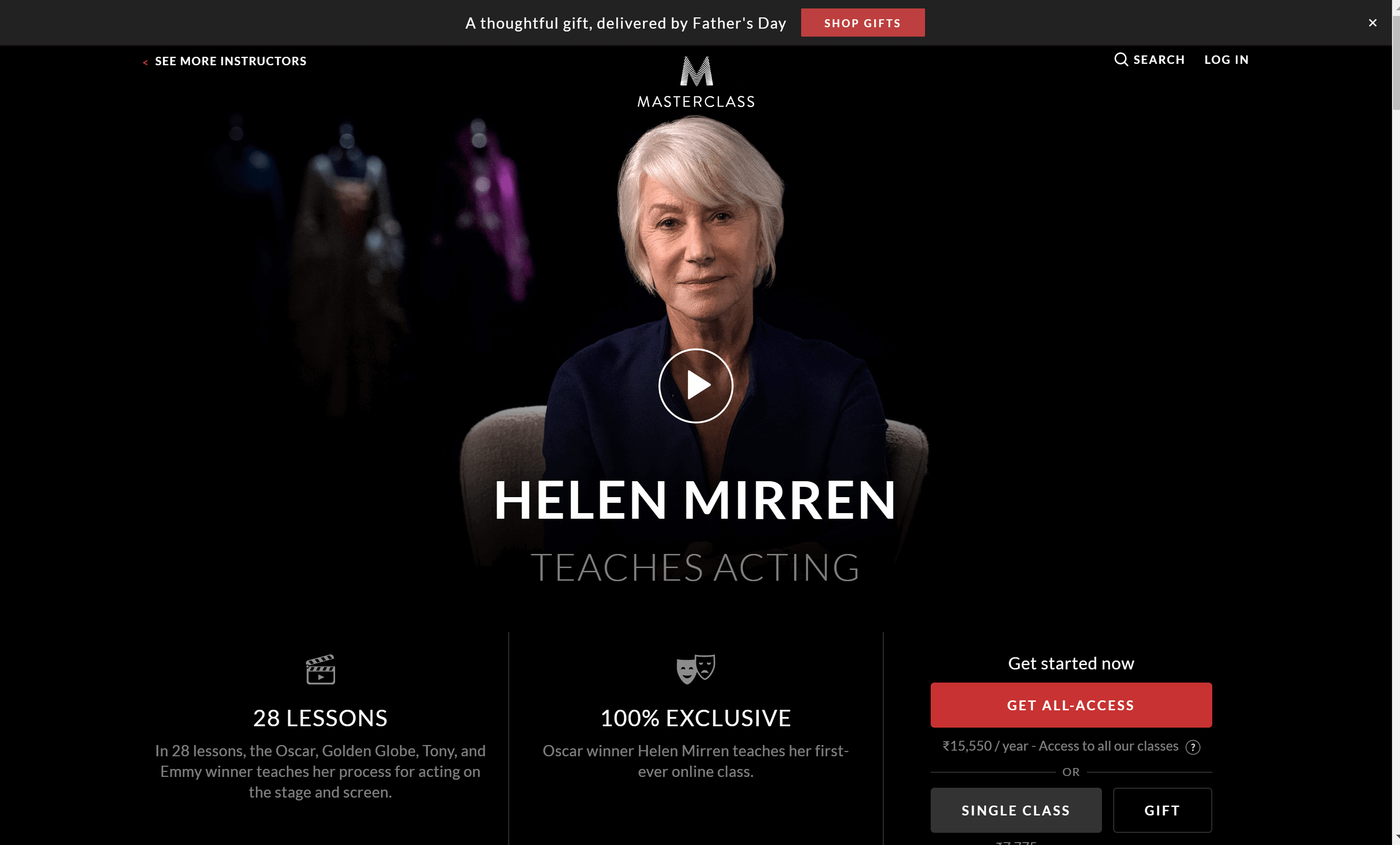 Helen Mirren Masterclass Review