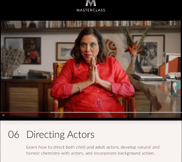 Mira Nair MasterClass Review- lesson