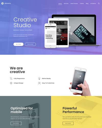 elementy html template