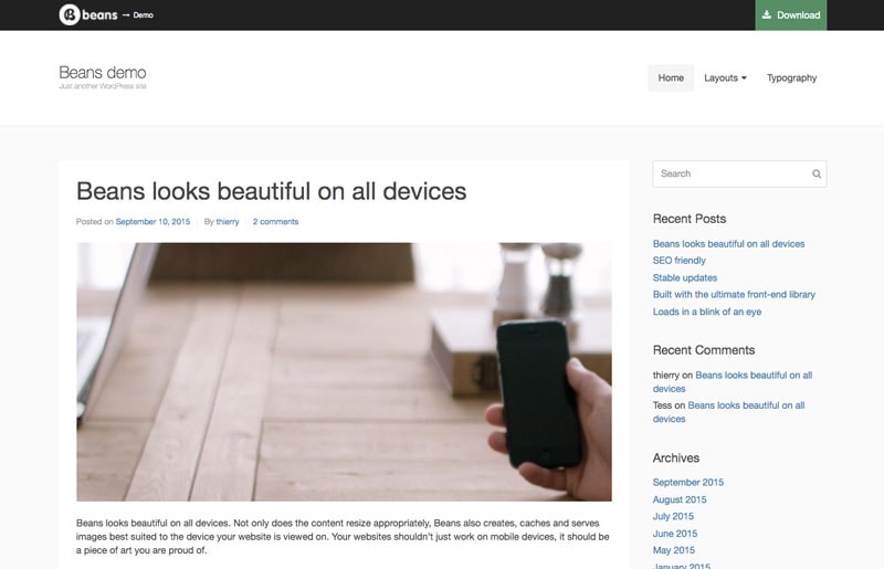 beans-theme-demo