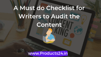 A Must do Checklist for Writers to Audit the Content