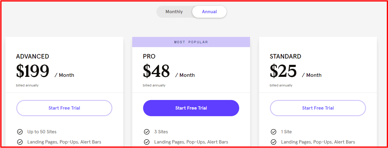 Leadpages vs Instapage- Pricing