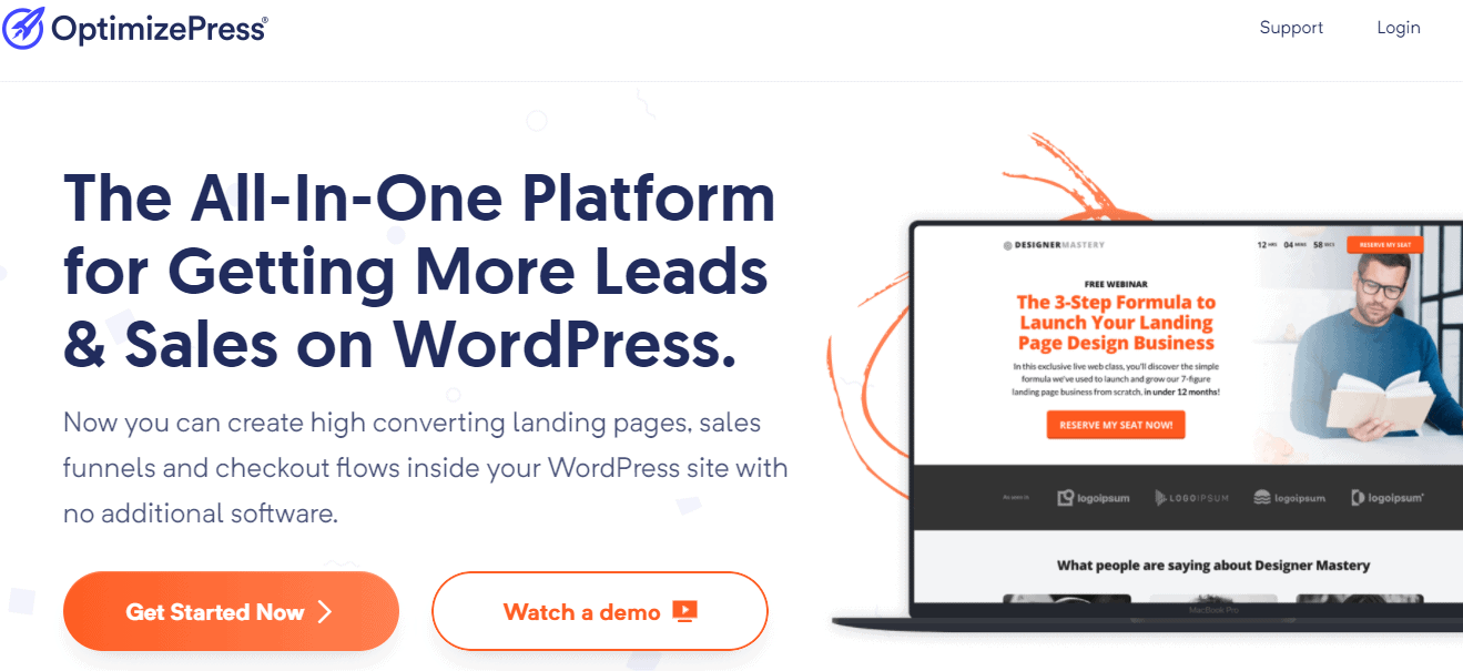 Ikhtisar perbandingan OptimizePress vs leadpages