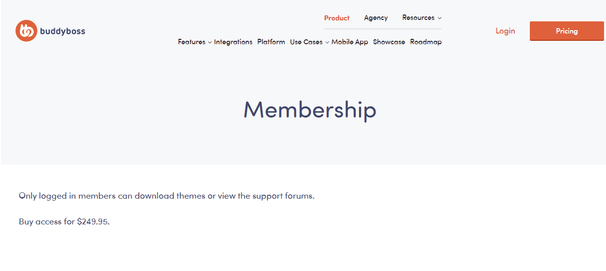 BuddyBoss Membership Program