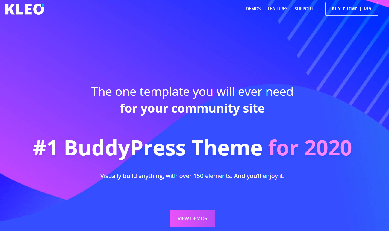 Kleo Theme Overview - Buddyboss Theme Alternatives