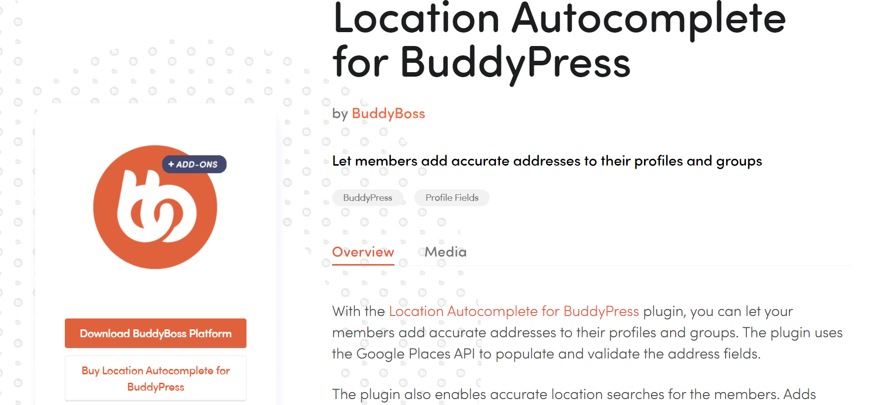BuddyPress Location Autocomplete Plugin