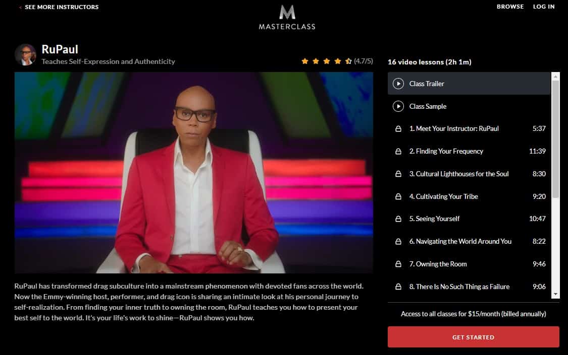 Rupaul Masterclass recensie