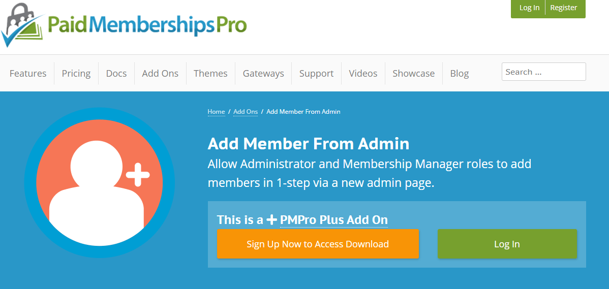 Paid Membership Admin