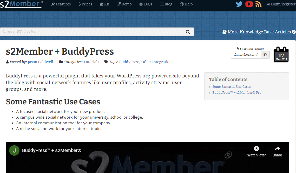 Budddypress Plugin - s2Member BuddyPress Plug-in Review