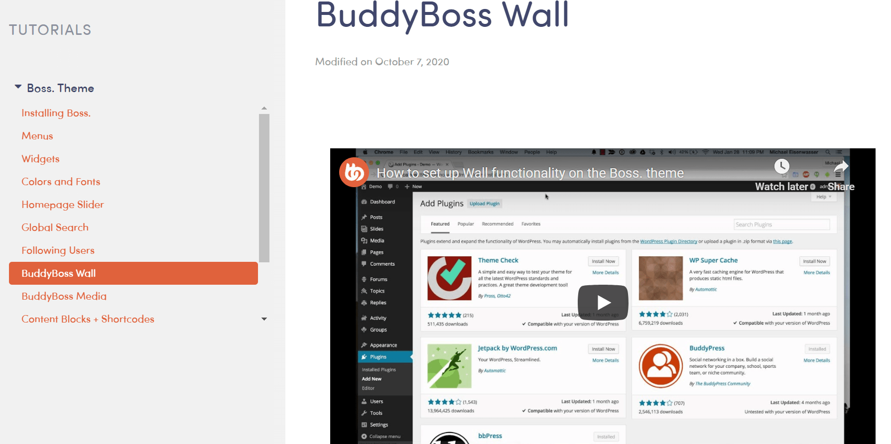 BuddyBoss Wall Plugin
