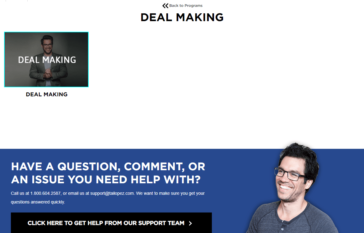 Deal making Tai lopez