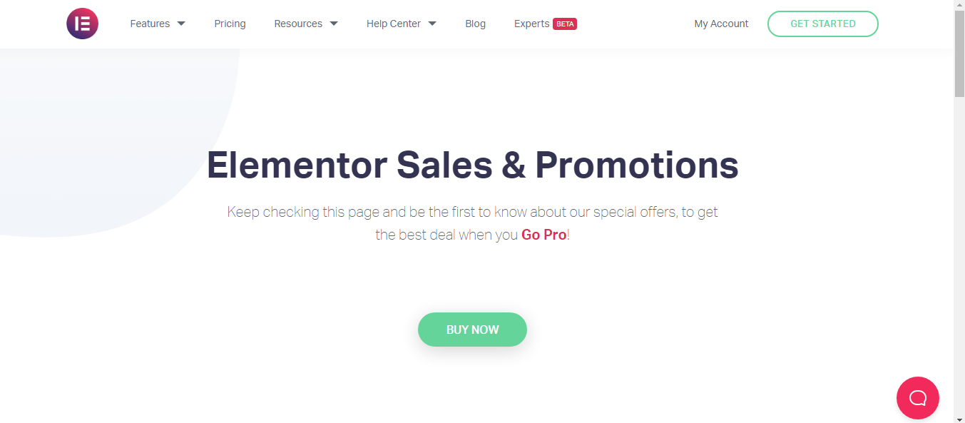 Elementor Features