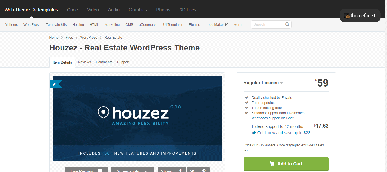 Best Real Estate Elementor Themes-Houzez Theme