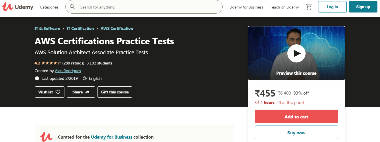 Udemy Practice Test