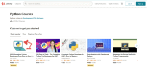 Udemy Python Courses