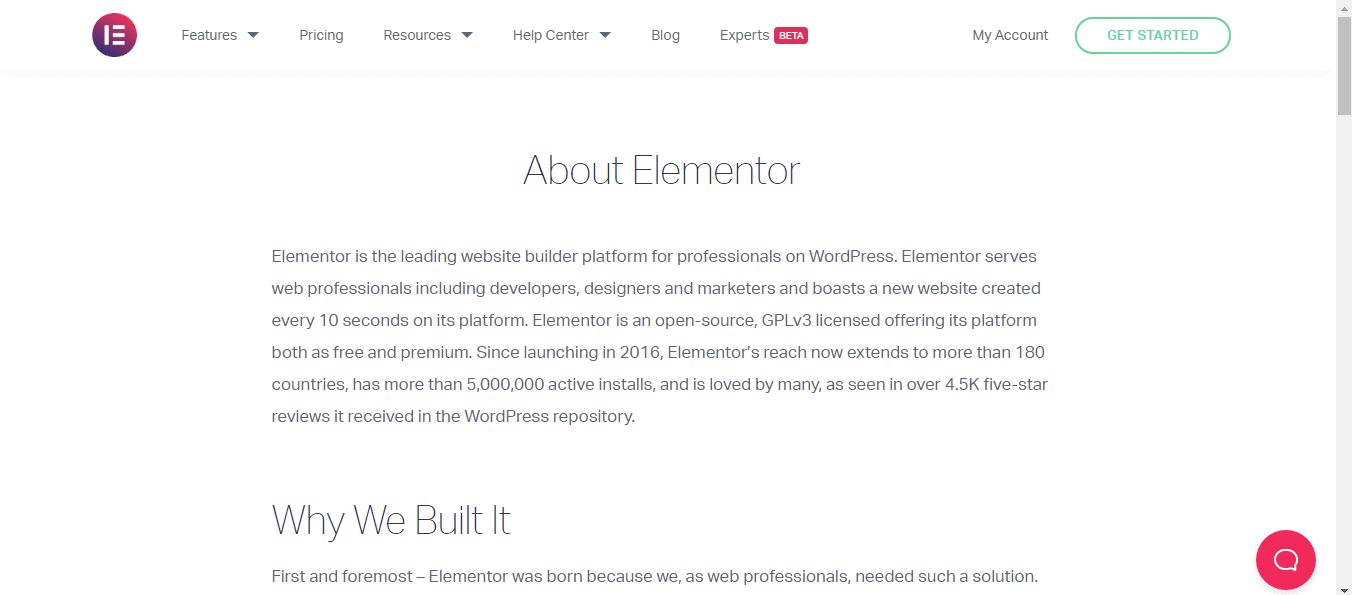 About Elementor