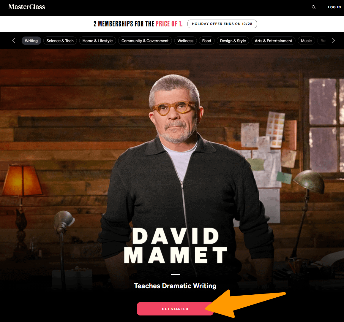 David Mamet Masterclass Review