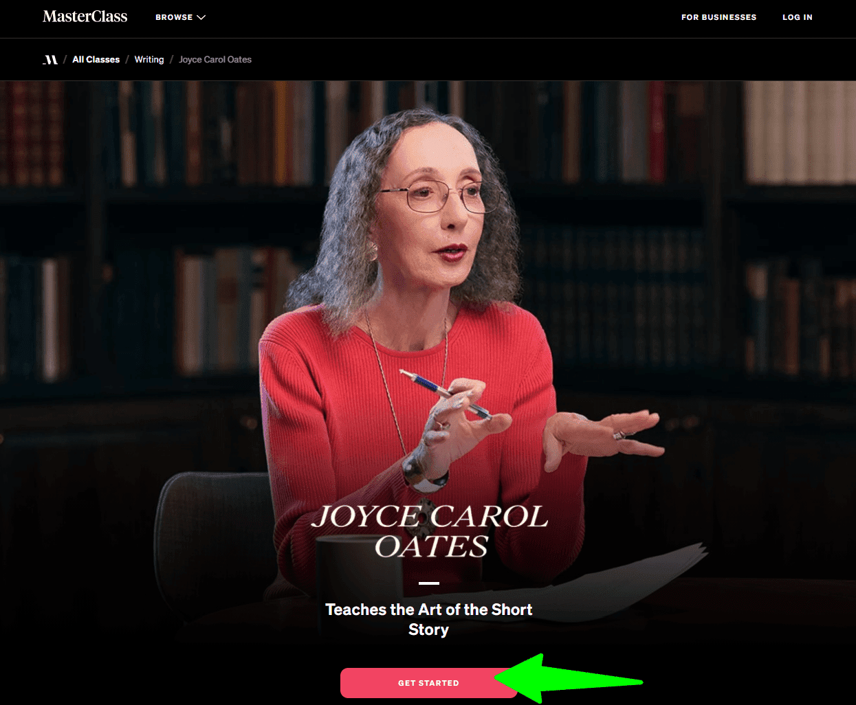 Joyce Carol Oates Masterclass review