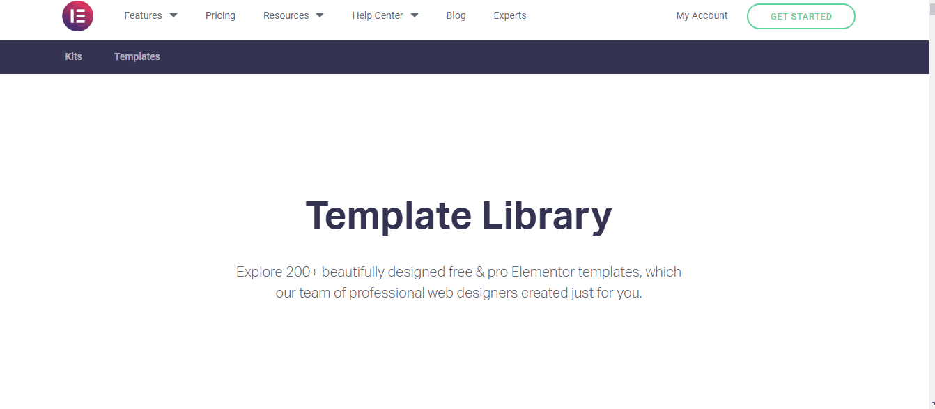 Template Library Of Elementor
