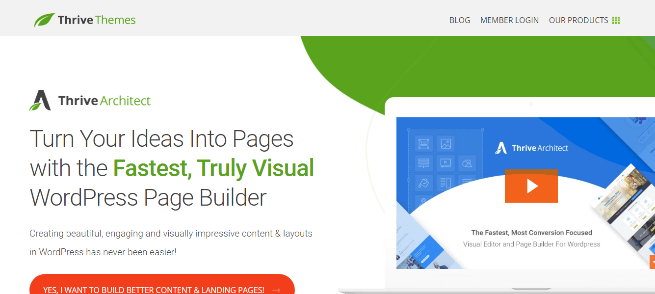 Thrive Architect - Landing Page Builder For WordPress
