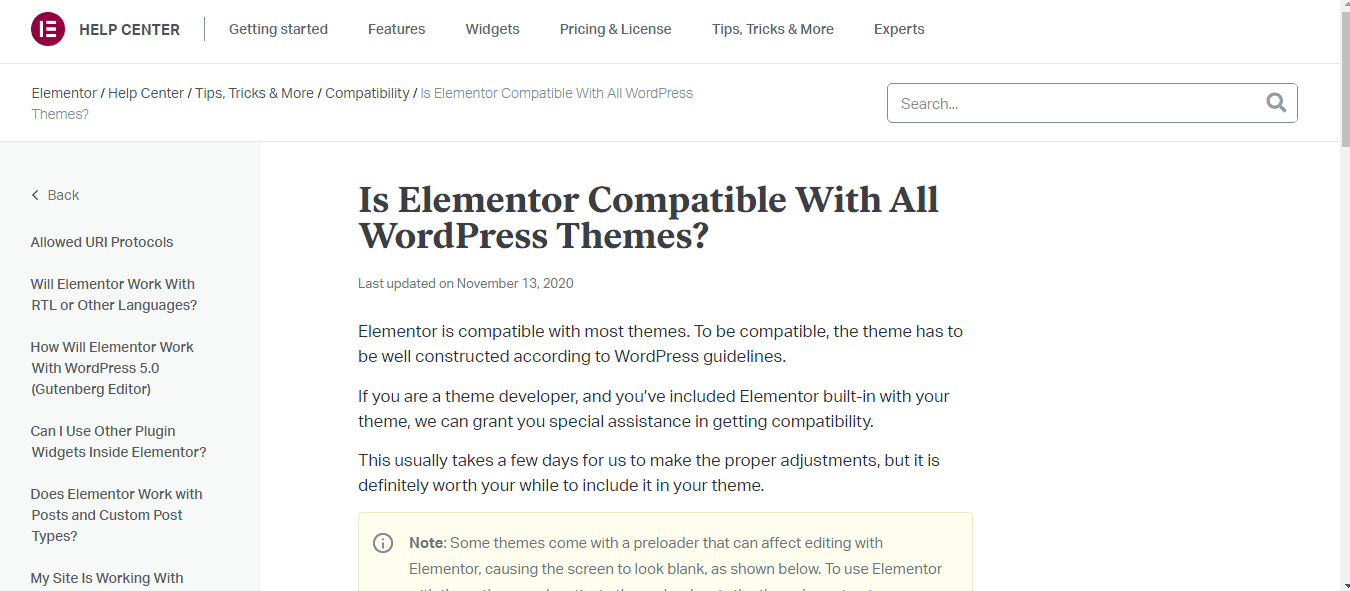 Elementor-WordPress Compatibility