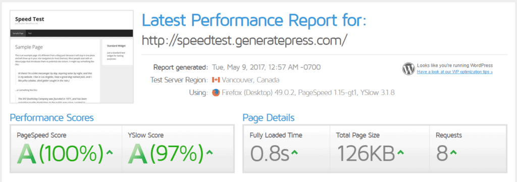 Generatepress performance- astra vs generatepress