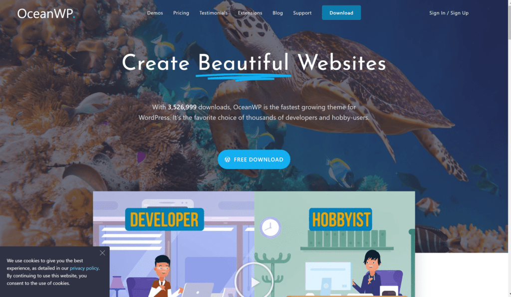 Ocean WP WordPress theme- OceanWP vs GeneratePress