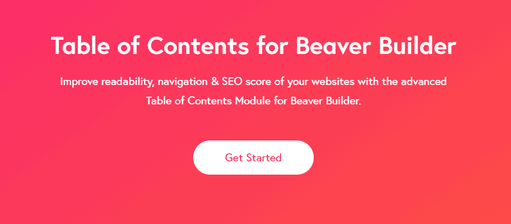 powerpack beaver builder addon table of contents