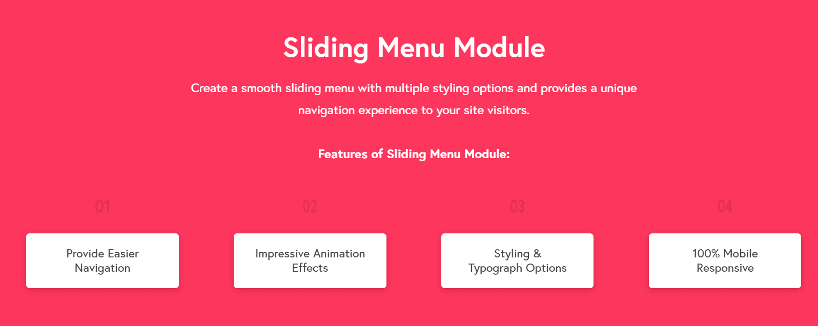 Sliding Menu Module