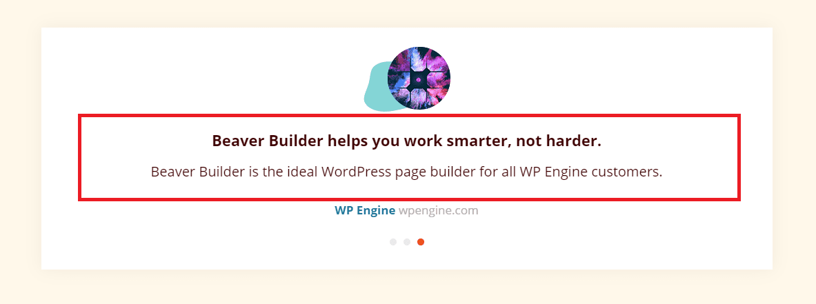 Beaver Builder Testimonial