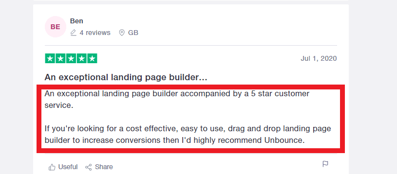 Unbounce User Review