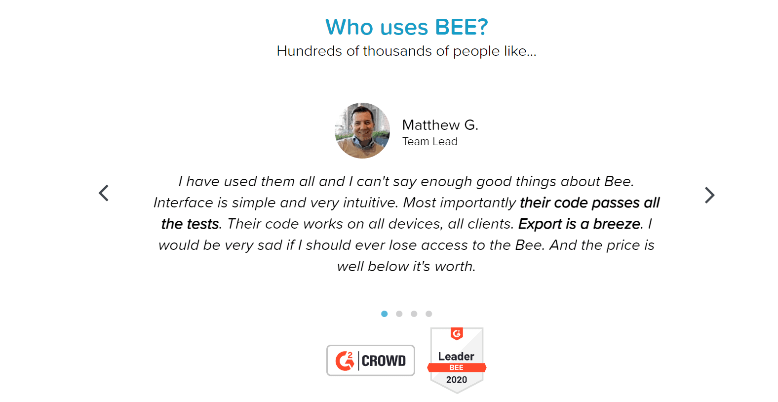 Beefree-review-Mẫu email đáp ứng