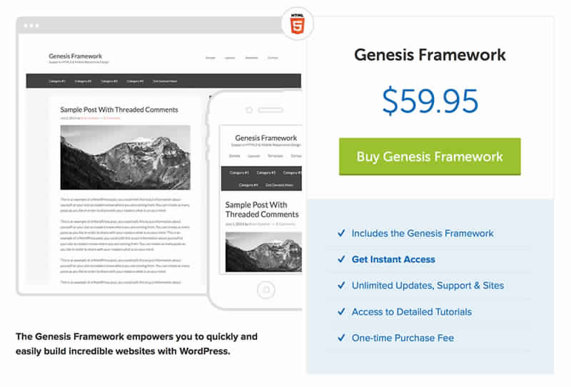 Genesis Framework Price