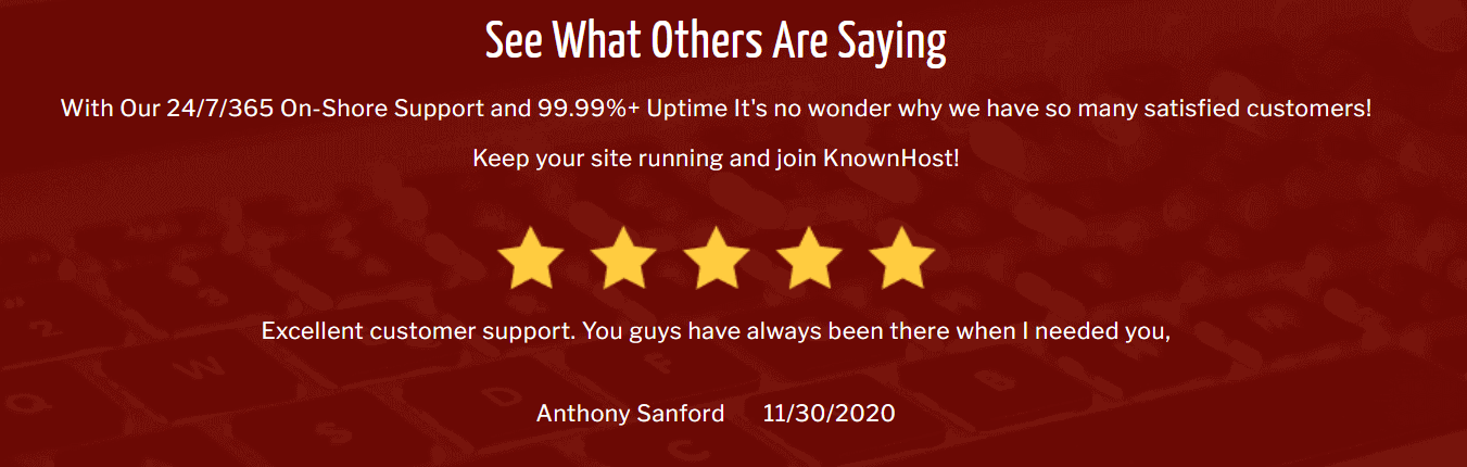 knownhost-review- SiteGround Alternatives