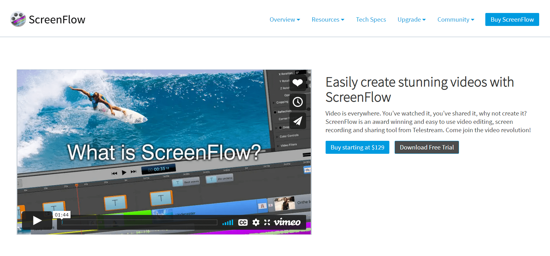 ScreenFlow  Best Animoto Alternatives