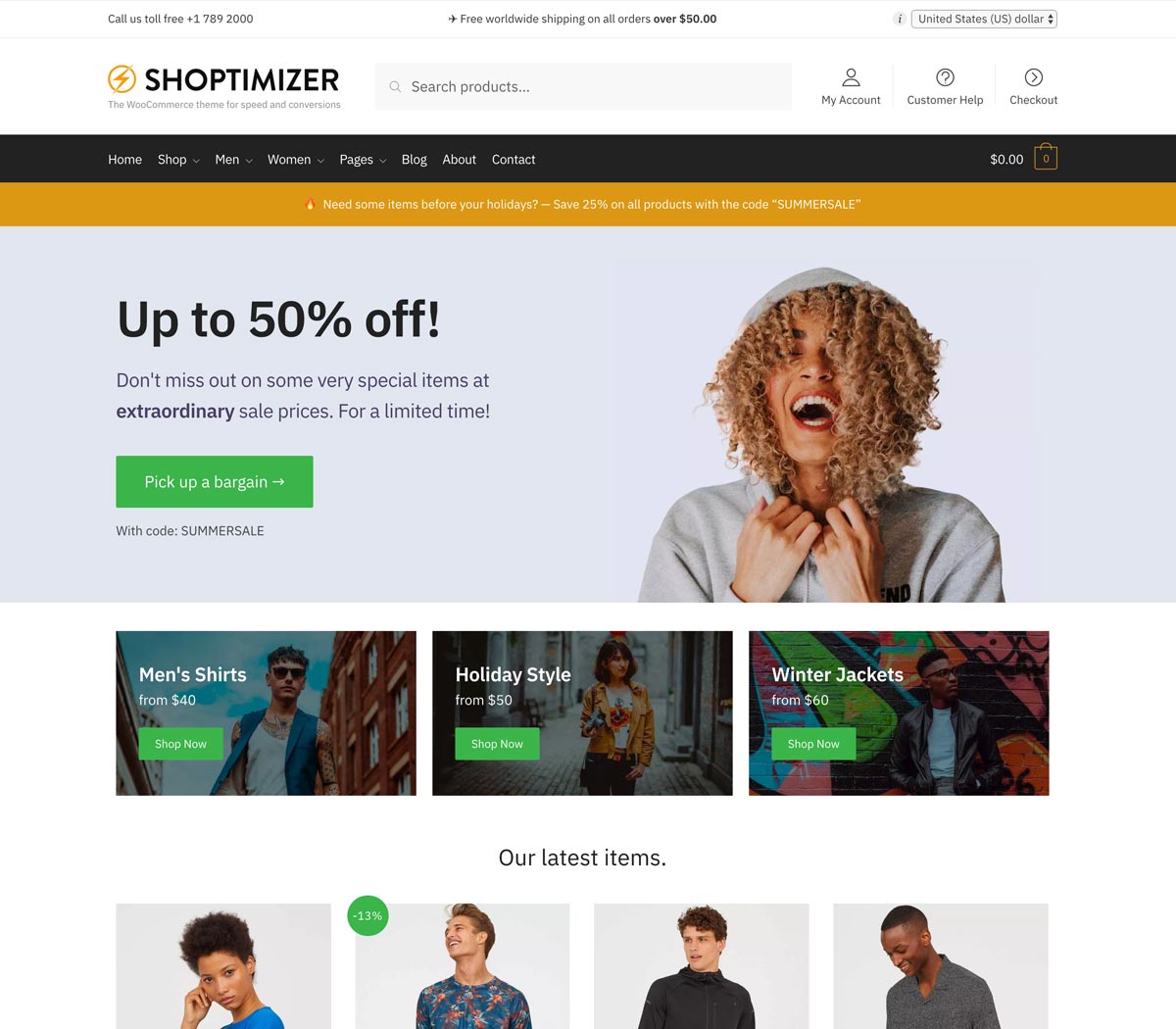 shoptimizer-homepage-screenshot