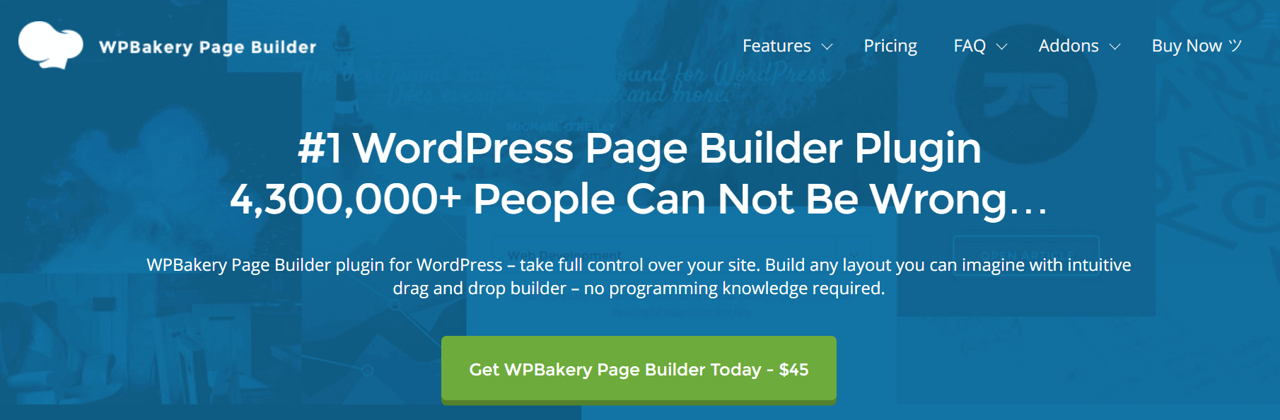 wpbakery page builder - Best WordPress Front End Editing Plugins
