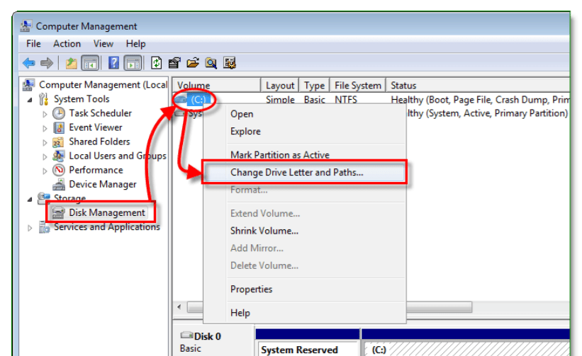 How to Change Drive Letter in Windows 2