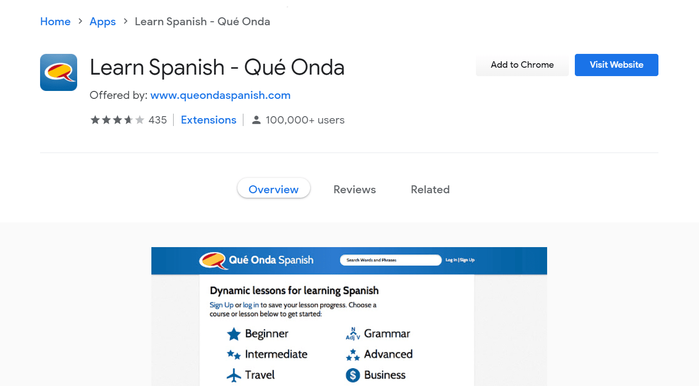 Learn Spanish - Best Chrome Extensions for Learning Foreign Languages