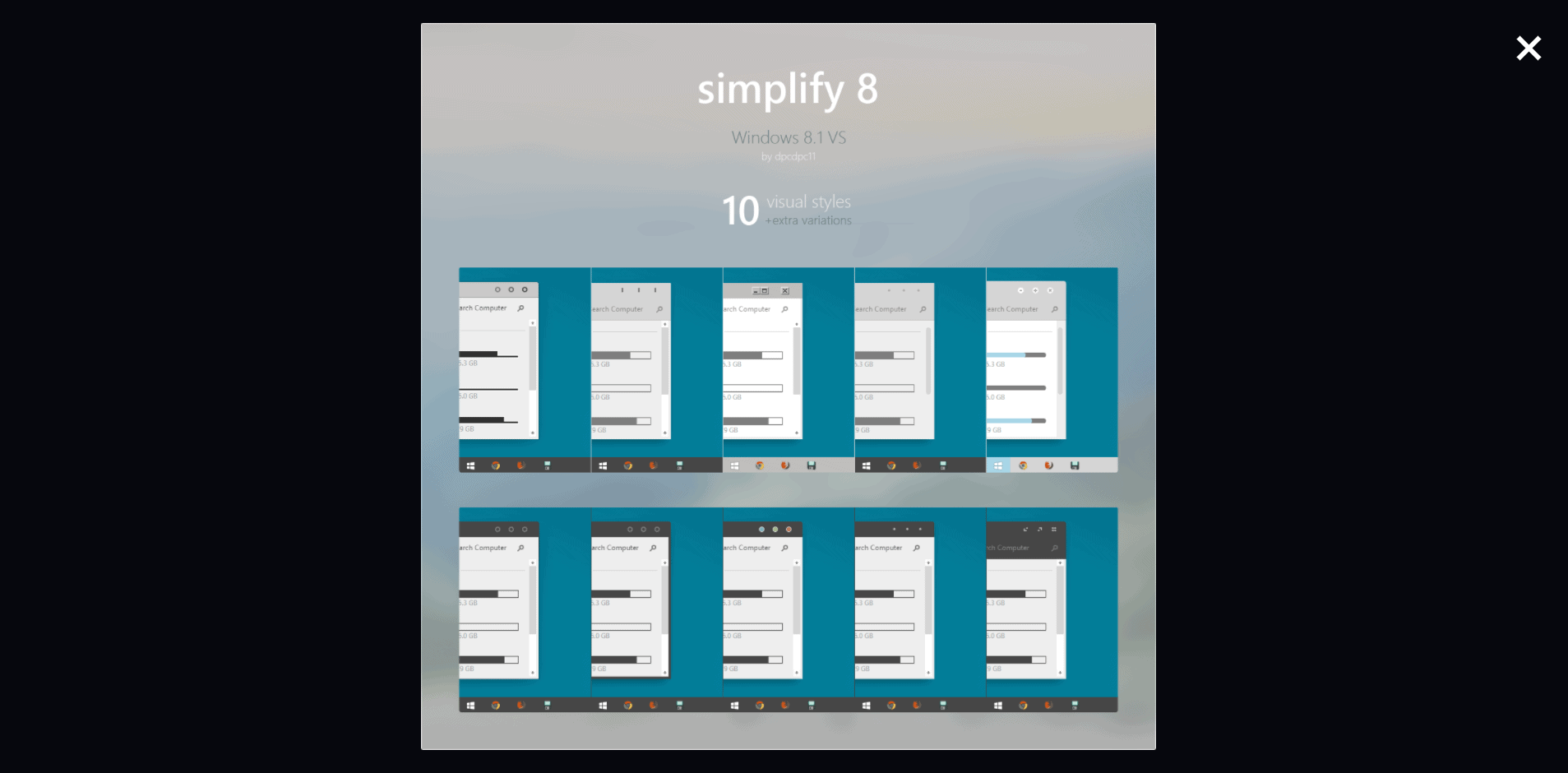 simlify8 theme