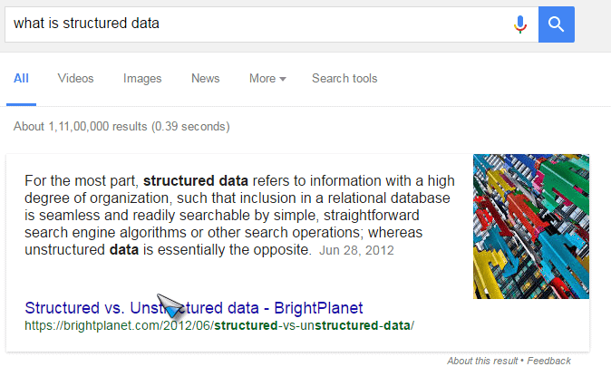 what is structured data