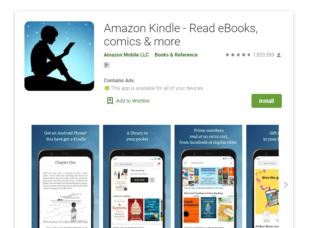 Amazon Kindle - best Android Application you Need as a Student
