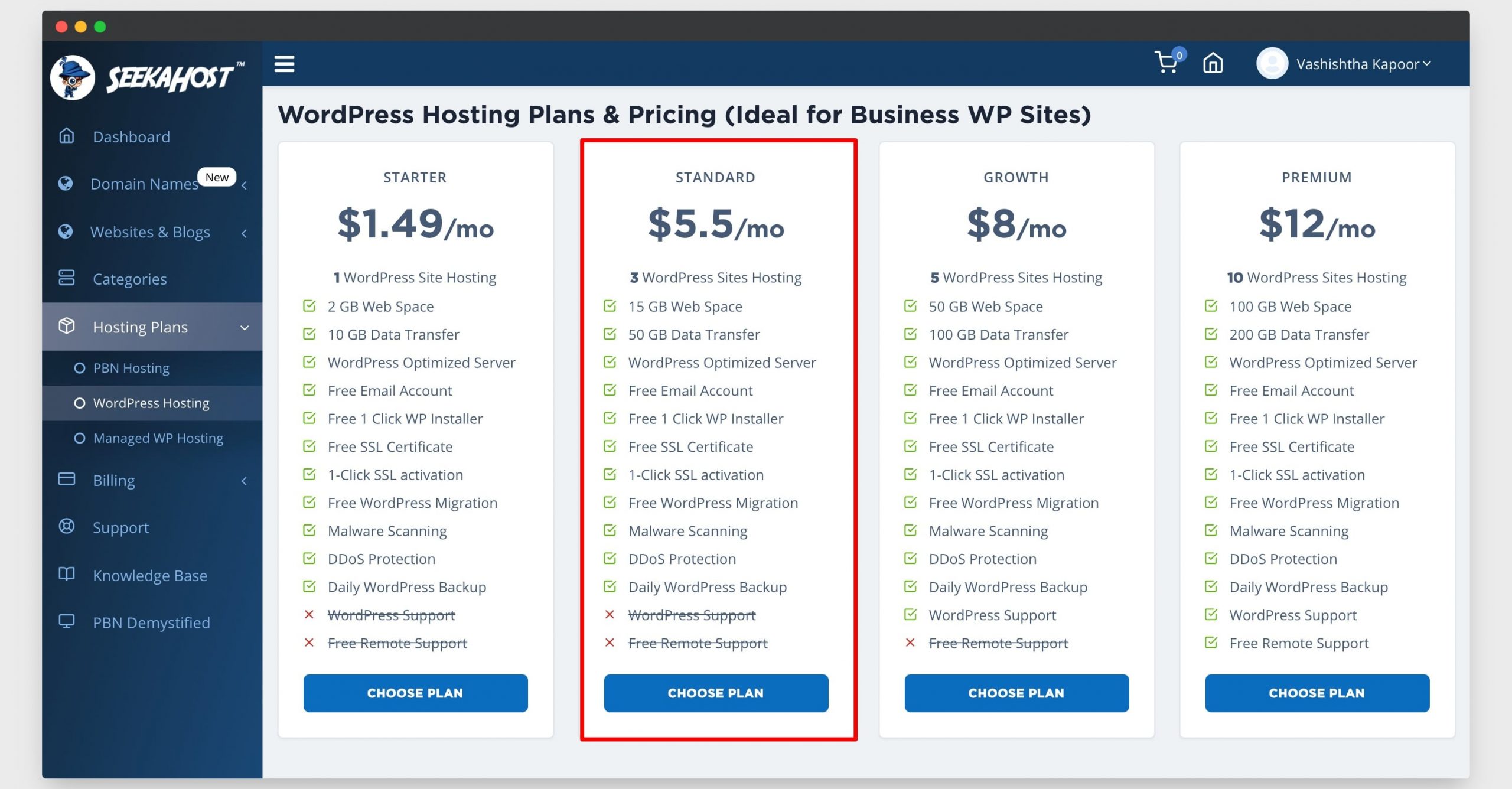 planes de hosting wordpress seekahost