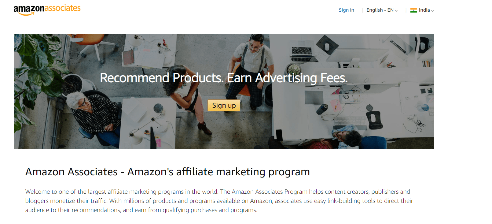 Amazon affiliate