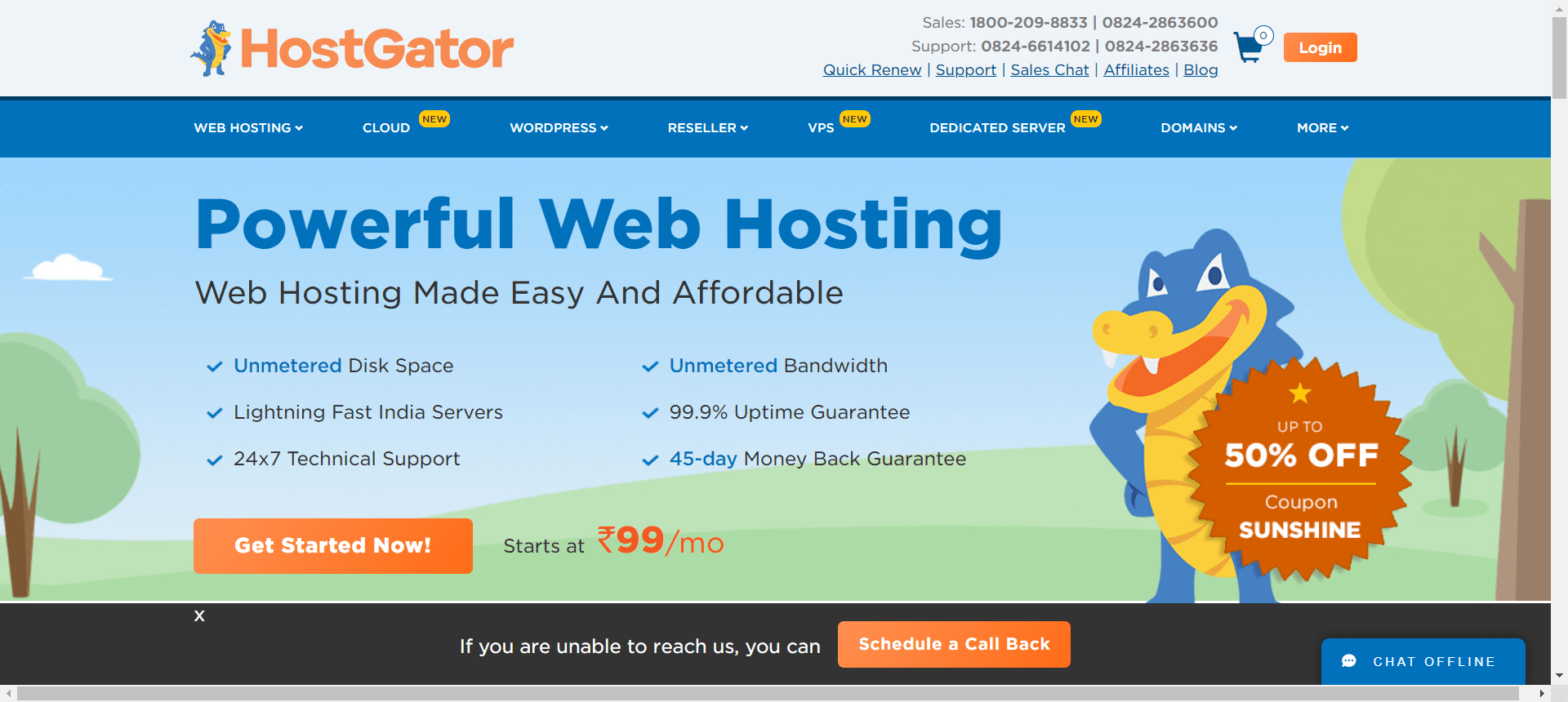 Hostgator wordpress hosting