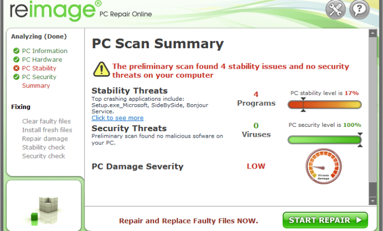 Reimage plus scanner tool for windows error 0x0 0x0