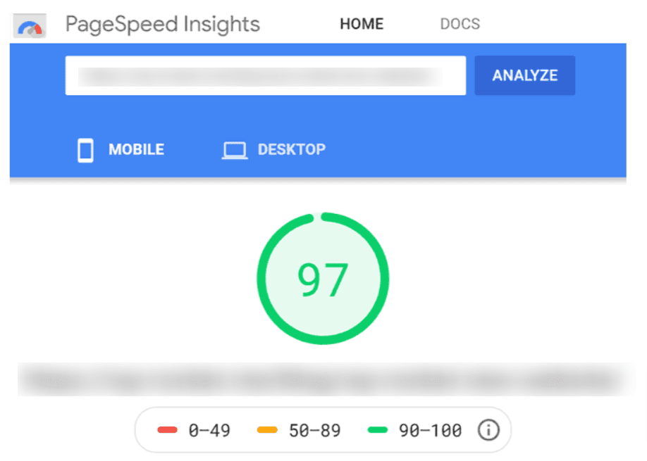 Gutenberg page speed test vs elementor